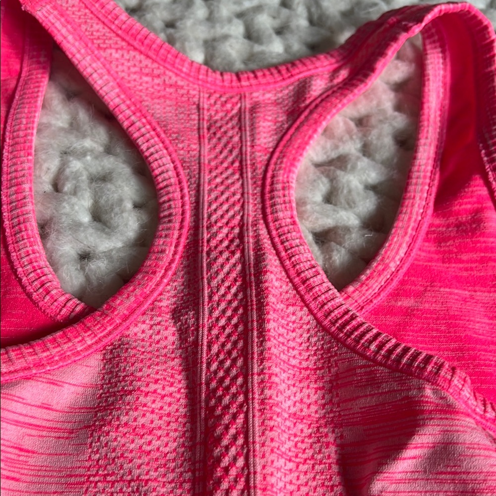 New Balance Pink Racerback Tank Top - Picture 4 of 4